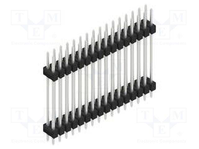 Connector: pin strips; pin header; male; PIN: 32; 2.54mm; THT; 2x16