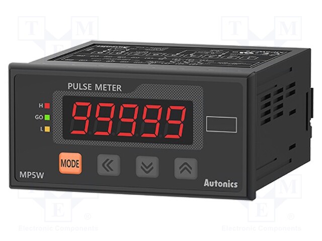 Counter: electronical; LED; pulses/speed/time; 100÷240VAC