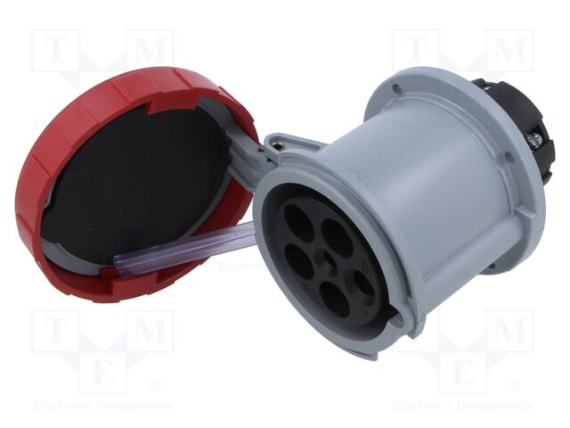 Connector: AC supply 3-phase; socket; female; straight; -25÷40°C