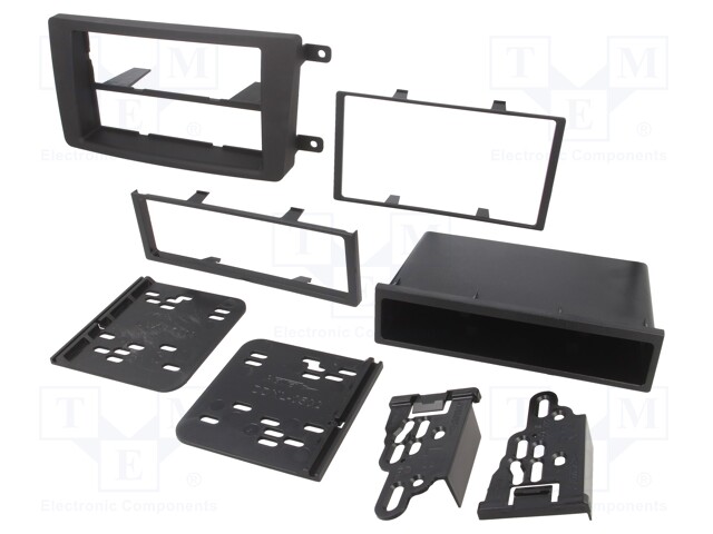 Radio mounting frame; Mazda; 2 DIN; black