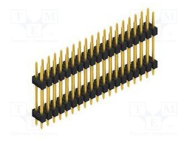 Connector: pin strips; pin header; male; PIN: 38; 2.54mm; THT; 2x19