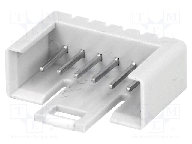 Socket; IDC; male; PIN: 6; straight; THT; tinned; 2.54mm; Layout: 1x6