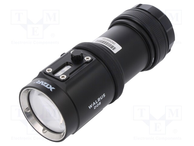 Torch: LED diving; L: 150mm; 180/500/900/2000lm; Ø: 59mm; IPX8; 120°