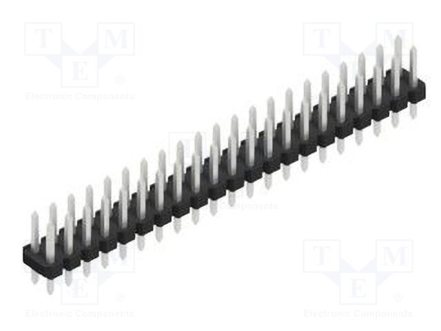 Connector: pin strips; pin header; male; PIN: 42; 2.54mm; THT; 2x21