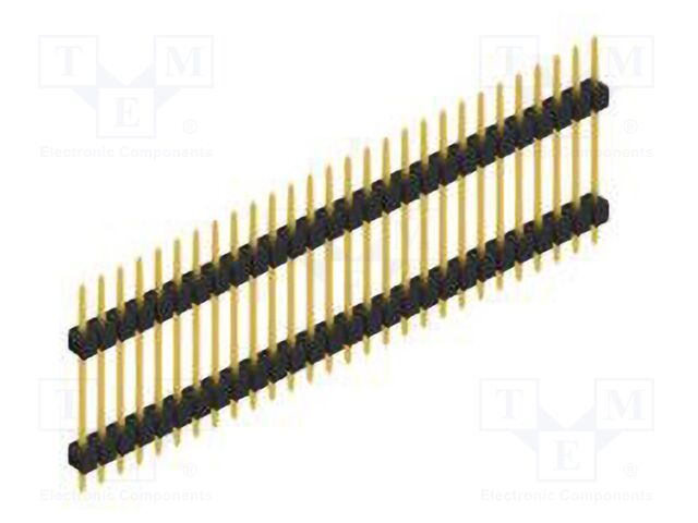 Connector: pin strips; pin header; male; PIN: 28; 2.54mm; THT; 1x28