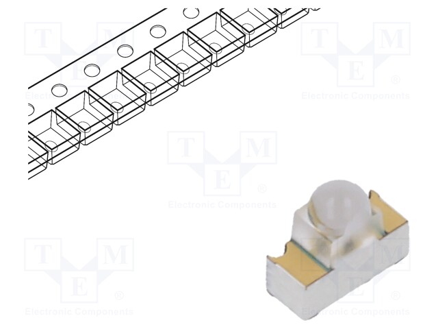 IR transmitter; 940nm; transparent; 9°; SMD; Dim: 3.1x1.3x2.75mm