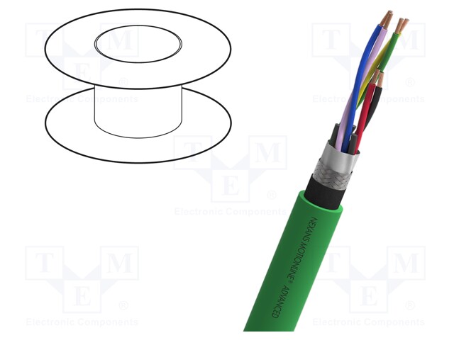 Wire: test lead cable; 2x2x0,15mm2 + 1x2x0,38mm2; PUR; green