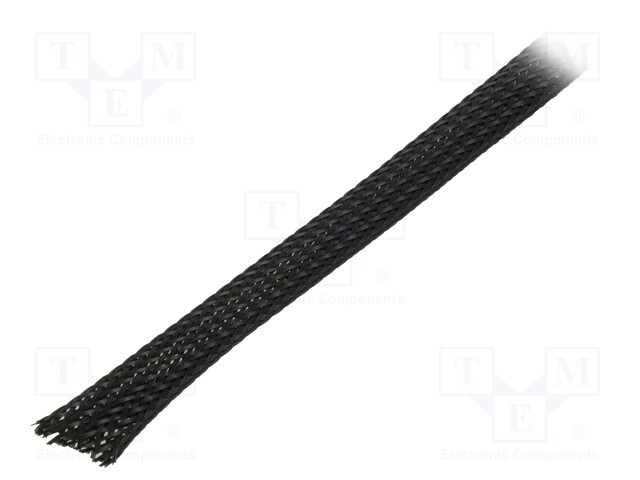 Polyester conduit; ØBraid : 30÷60,nom.40mm; polyester; black