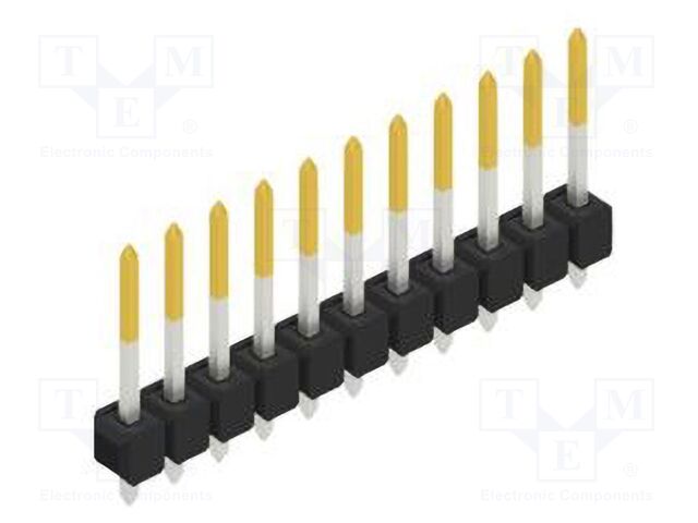 Connector: pin strips; pin header; male; PIN: 11; 2.54mm; THT; 1x11