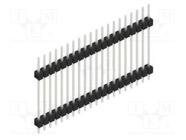 Connector: pin strips; pin header; male; PIN: 20; 2.54mm; THT; 1x20