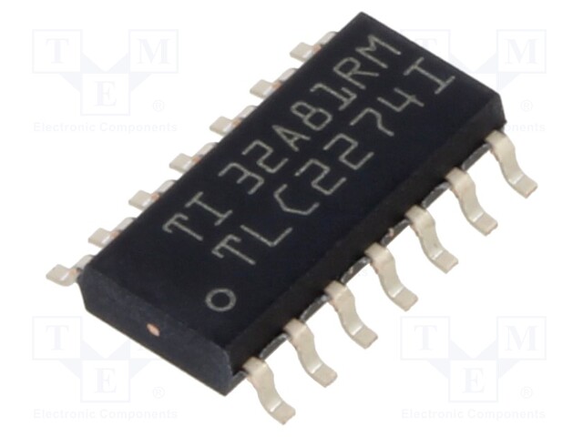 IC: operational amplifier; 2.18MHz; Ch: 4; SO14; reel,tape