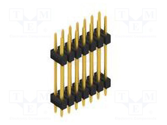 Connector: pin strips; pin header; male; PIN: 14; 2.54mm; THT; 2x7