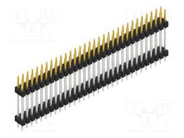 Connector: pin strips; pin header; male; PIN: 62; 2.54mm; THT; 2x31