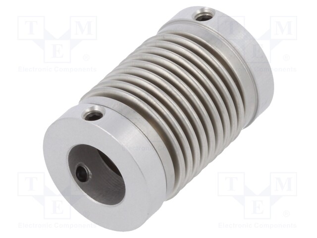 Coupling; Ø1: 10mm; Ø2: 10mm; Mat: aluminium,stainless steel
