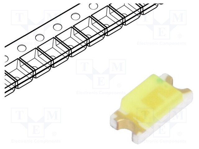 LED; SMD; 1206; white cold; 700÷1100mcd; 120°; 20mA; 2.6÷3.6V; 95mW