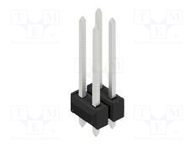 Connector: pin strips; pin header; male; PIN: 4; 2.54mm; THT; 2x2