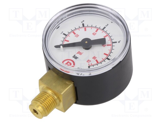 Manometer; 0÷6bar; 40mm; non-aggressive liquids,inert gases