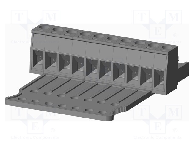Connector: pluggable terminal block; plug; female; straight; grey