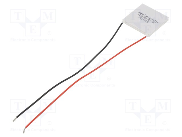 Module: Peltier; 15.4V; 3.9A; 30x30x3.2mm; 33.4W; 24AWG; Len: 150mm