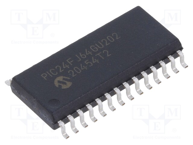 PIC microcontroller; Memory: 64kB; SRAM: 8.192kB; 2÷3.6VDC; SMD