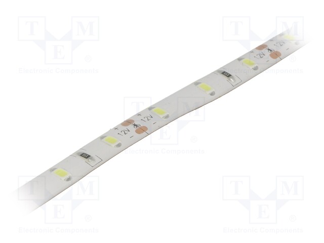 LED tape; white cold; LED/m: 60; SMD; 3528; 12V; W: 8mm; 120°; in gel