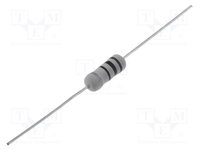 Resistor: wire-wound; THT; 3.3Ω; 2W; ±5%; Ø5x12mm; 400ppm/°C; axial