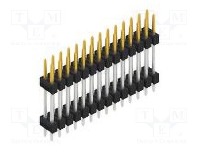 Connector: pin strips; pin header; male; PIN: 28; 2.54mm; THT; 2x14