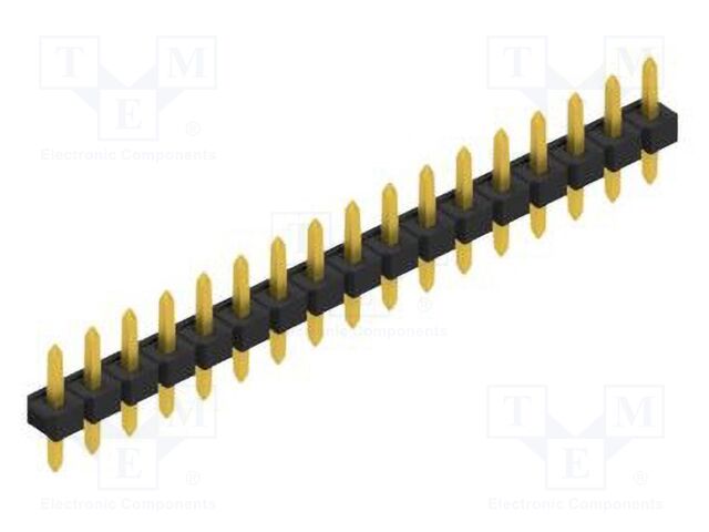 Connector: pin strips; pin header; male; PIN: 17; 2.54mm; THT; 1x17