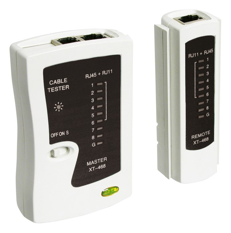 Tester: LAN wiring; Detection: shielded and non-shielded cables (koo