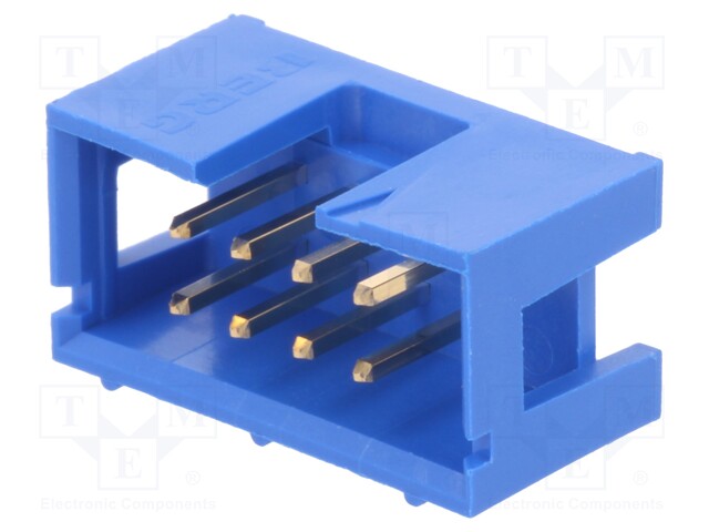 Socket; IDC; male; PIN: 8; straight; THT; gold-plated; 2.54mm