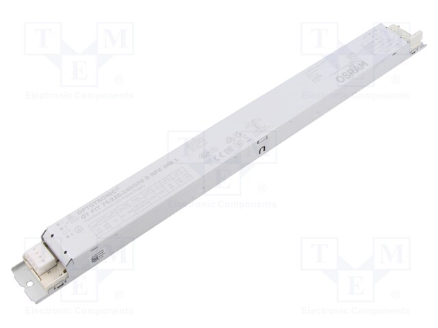 Power supply: switched-mode; LED; 75W; 64÷300VDC; 125÷550mA; IP20