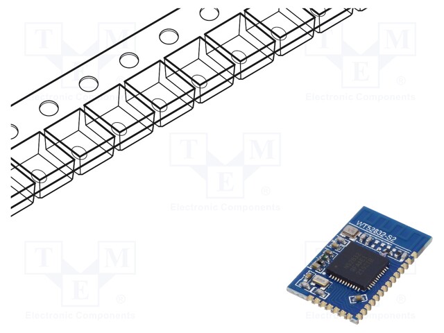 Module: Bluetooth Low Energy; UART; SMD; 18.7x11.1x2mm; RAM: 64kB