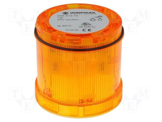 Signaller: lighting; blinking light; Colour: yellow; Usup: 24VDC