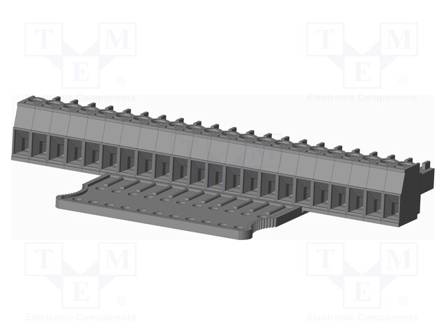 Connector: pluggable terminal block; plug; female; straight; grey