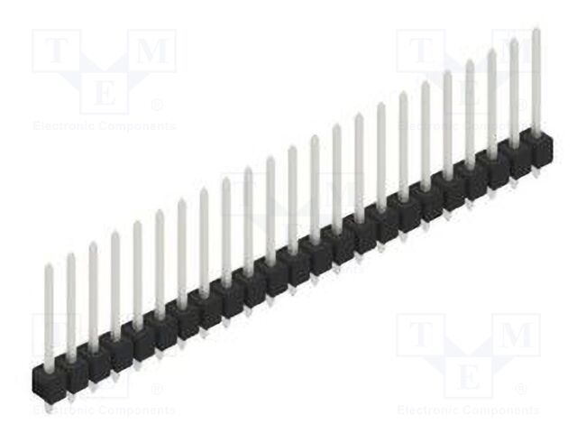 Connector: pin strips; pin header; male; PIN: 23; 2.54mm; THT; 1x23