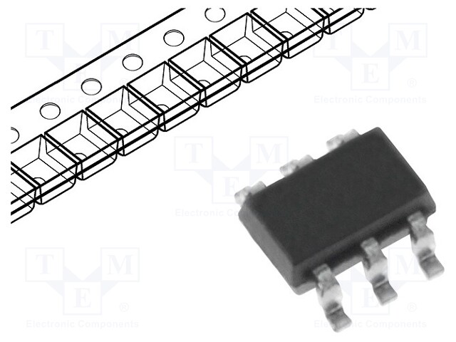 Integrated circuit: rheostat; 100kΩ; I2C; 7bit; SC70-6; SMD