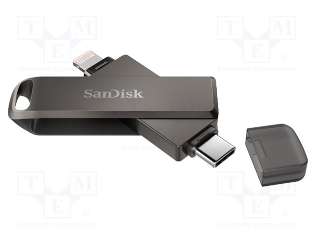 Pendrive; USB 3.0; 64GB; Apple Lightning plug,USB C