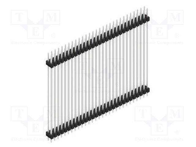 Connector: pin strips; pin header; male; PIN: 58; 2.54mm; THT; 2x29