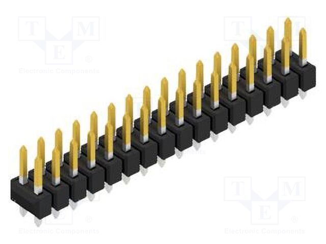 Connector: pin strips; pin header; male; PIN: 32; 2.54mm; THT; 2x16