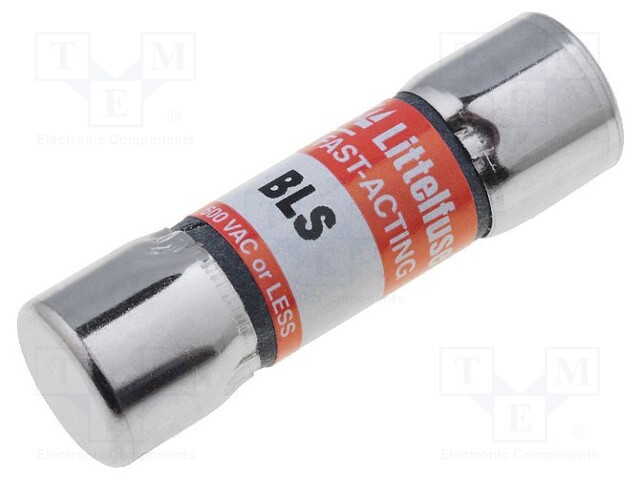 Fuse: fuse; quick blow; 2A; 600VAC; 10x35mm