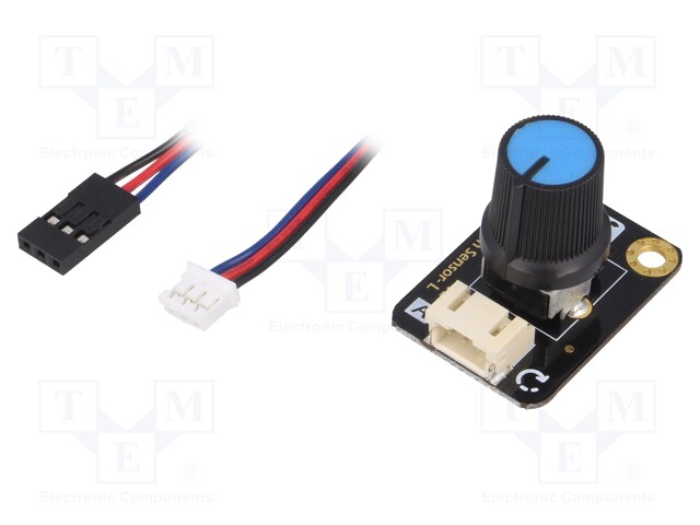 Sensor: rotation; potentiometer; analog; 5VDC; Channels: 1; Gravity