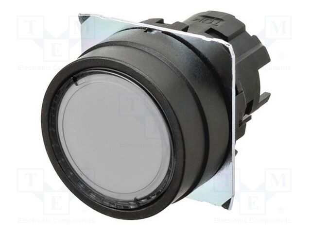 Switch: push-button; 22mm; Stabl.pos: 1; flat; Pos: 2