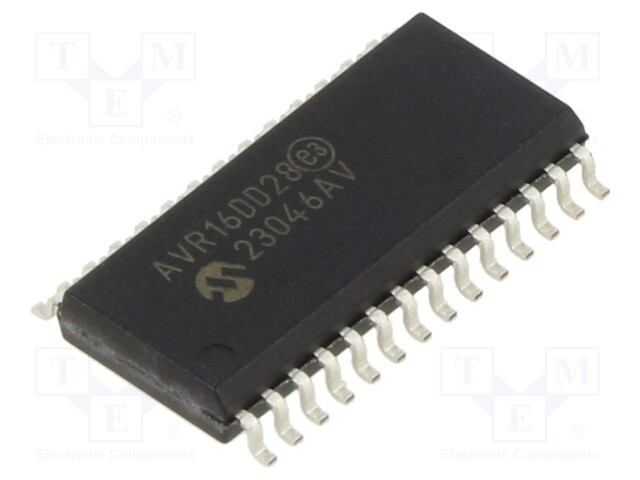 IC: AVR microcontroller; EEPROM: 256B; SRAM: 2kB; Flash: 16kB; Cmp: 1