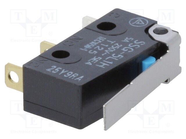Microswitch SNAP ACTION; with lever; SPDT; 5A/125VAC; ON-(ON)
