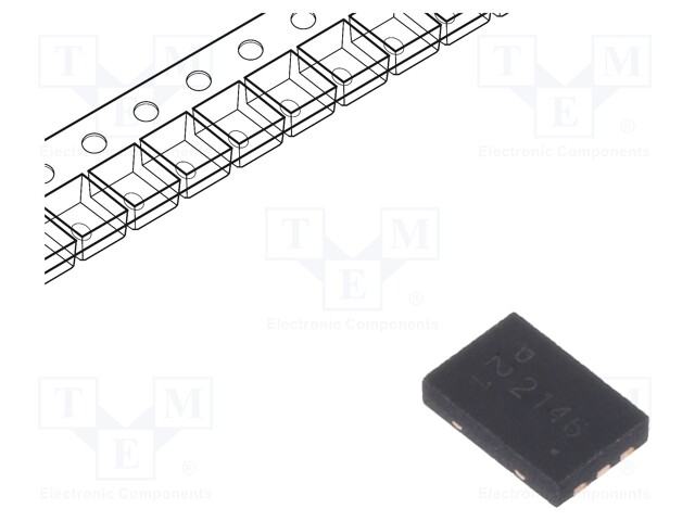 Transistor: P-MOSFET x2; unipolar; -20V; -4.1A; 0.9W; U-DFN2030-6