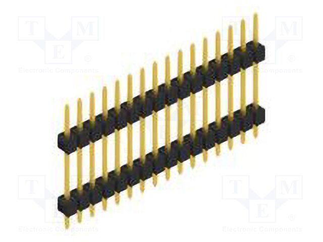 Connector: pin strips; pin header; male; PIN: 16; 2.54mm; THT; 1x16