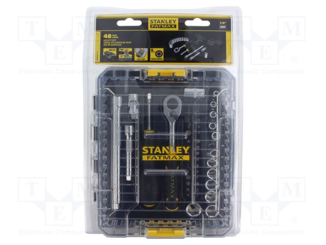 6-angles,socket spanner; FATMAX®; 48pcs; Mounting: 1/4"