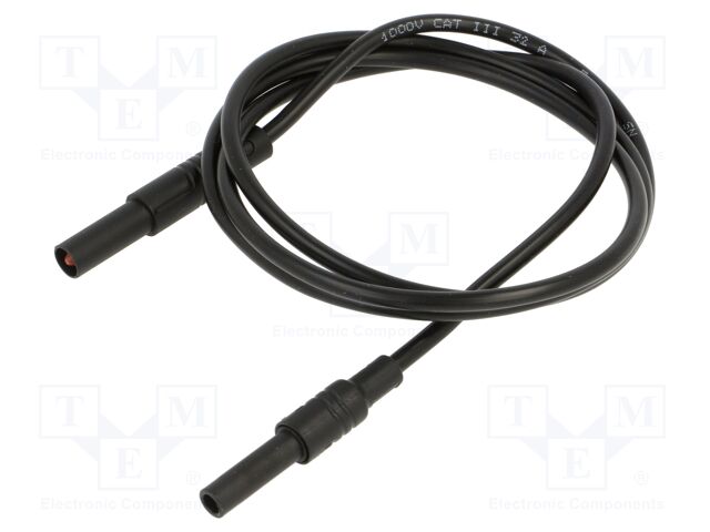 Test lead; 32A; banana socket 4mm,banana plug 4mm; insulated