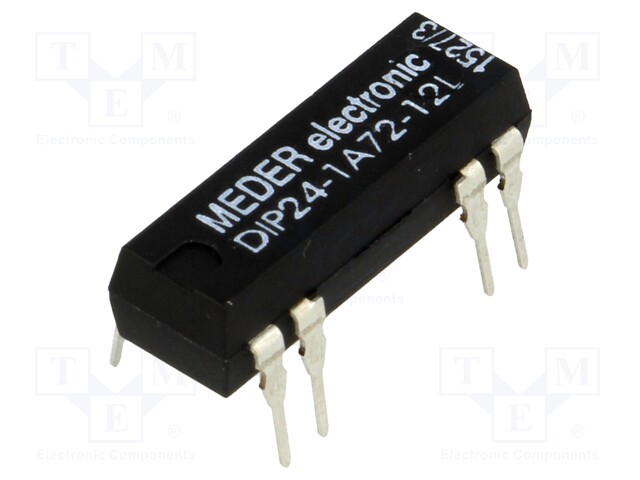 Relay: reed; SPST-NO; Ucoil: 24VDC; 1A; max.200VDC; max.200VAC; PCB