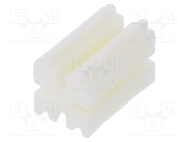 Spacer sleeve; LED; ØLED: 3mm; L: 8mm; natural; UL94V-0; W: 5mm